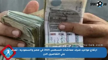 ارتفاع مواعيد صرف معاشات أغسطس 2025 في مصر والسعودية – تعرف على التفاصيل الآن
